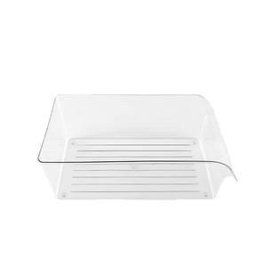Fridge Organizer Food Grade Storage Bins With Lids Rectangle PP Plastic 6+ Compartments For Vegetables Fruits Eggs Kitchen - Product Image 5