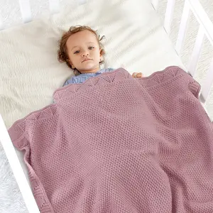 Простой вязаный узор детского одеяла ~ вязаный узор
