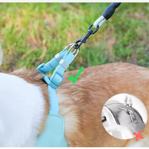 Altra Free Breathe耐久性のあるステップインベスト調整可能なメッシュペットハーネスリーシュ製造コンフォートドッグハーネス小型犬用コーギー - Product Image 3