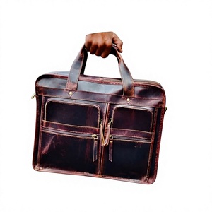 Sac messager pour ordinateur portable unisexe en cuir véritable de luxe moderne, imperméable, grande capacité, écologique, pour usage quotidien - Product Image 4