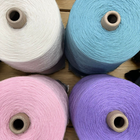 Cachemire France Fil Brossé 75% Cachemire 25% Soie De Mûrier 1/12 NM Produit Mélangé pour Manteau Respirant