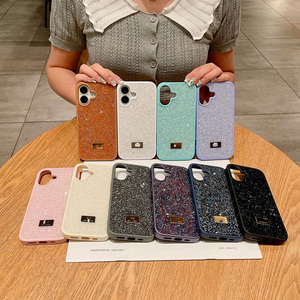 Chất lượng tốt swarov chống sốc Bìa Kim Loại Logo 13 12 Pro <span class=keywords><strong>Bling</strong></span> Kim Cương Trường hợp điện thoại cho Iphone 17 16 15 14 Pro Max cộng với - Product Image 1