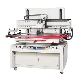 Automatische Flachbett-Siebendruckmaschine aus PVC/Glas