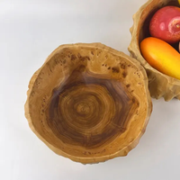 Bol à riz rond Guansen écologique, style coréen, en bois, pour fêtes, artisanat en stock pour la maison