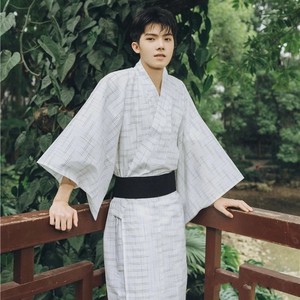Kimono japonais <span class=keywords><strong>traditionnel</strong></span>, <span class=keywords><strong>Yukata</strong></span> de style samouraï, Costume pour la photographie et les jeux d'inférences policières - Product Image 5