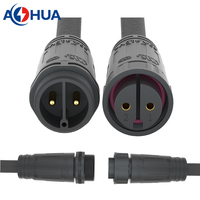 Cable de Alimentación AOHUA 20A M25, 2, 3 y 4 Cables, Conectores LED Macho y Hembra a Prueba de Agua, Sistema de Alimentación, Cable de Extensión