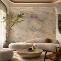 Panneau mural flexible en PVC écologique de 1220 mm, décoration intérieure, marbre carbone, marbre ardoise