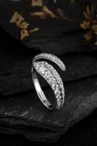 New Simple Full Set Women's <b>Open</b> <b>Ring</b> Light Luxury Exquisite Fashion High Quality Wedding Jewelry Wholesale - Product Image 5