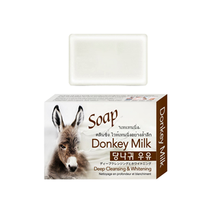 Savon Solide Artisanal Bio 100g Marque Blanche Wuglo, Blanchissant, Nettoyant en Profondeur, Anti-Acné, Naturel pour Peaux Sèches au Lait d'Ânesse - Product Image 1