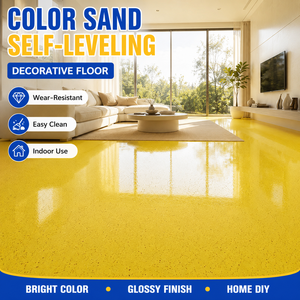 Peinture époxy liquide auto-nivelante effet marbre brillant pour sols, application au truelle, revêtement pour sous-sols et garages, vente en gros usine, OEM - Product Image 3