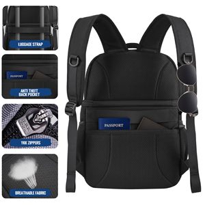 Evercredit Black Polyester Thermal Insulated <b>Cooler</b> <b>Backpack</b> 24L 72 Hours Ice Retention Waterproof Leakproof Customizable Size - Product Image 5