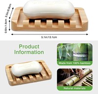 Support de Savon Auto-Drainant en Bambou Écologique Personnalisé, Facile à Nettoyer, Étui Économiseur de Savon pour Éponge de Bain, Barre de Shampooing, Cuisine