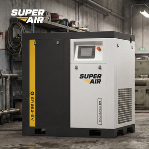 Super Air 7.5KW 220V <b>Portable</b> PM VSD Screw with Dryer, Quiet & Energy Efficient for Auto Painting - Product Image 1