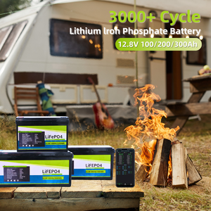 3000 次深度循环 12V Lifepo4 电池 200ah Ubs 电源 220V 带智能 BMS 可充电 适用于房车/太阳能/船舶/家庭能源 - Product Image 1