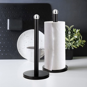Nuovo <span class=keywords><strong>Design</strong></span> rotolo di <span class=keywords><strong>asciugamani</strong></span> da cucina nero divertente supporto di carta in piedi con materiale metallico per un uso di lunga durata - Product Image 6