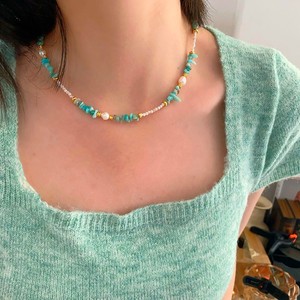 Nuevo collar de acero inoxidable con cuentas hechas a mano de piedra Natural, collar de perlas personalizado Diy a la moda - Product Image 6