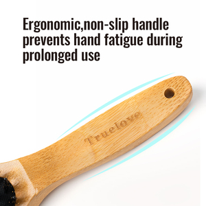 Brosse <span class=keywords><strong>à</strong></span> poils longs en bambou de haute qualité Truelove, portable, pour <span class=keywords><strong>chien</strong></span> et chat, peigne pour enlever les poils, douce, écologique, pour le nettoyage et le toilettage des animaux - Product Image 2