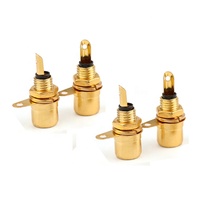 Offre Spéciale RCA plaqués or lotus Connecteur Femelle À Montage Sur panneau Pour audio vidéo