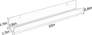 Étagère murale flottante en acrylique transparent sur mesure pour disques vinyles, <span class=keywords><strong>support</strong></span> d'affichage pour albums, étagère <span class=keywords><strong>invisible</strong></span> pour livres, vente en gros pour la maison - Product Image 4