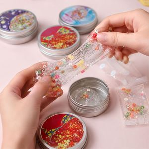 <b>Jelly</b> <b>Clear</b> Slime Putty Toy Soft Elastic Relaxing Christmas Stocking Stuffer Private Label Retail Window Refill - Product Image 2