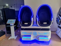 IFD 2 joueurs chaise montagnes russes réalité virtuelle cinéma 9d Vr oeuf 3dof cuir sièges jeux Machine simulateur