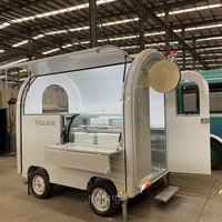 Nouveau Fermé Nourriture Remorque USA Hotdog Panier Restaurant Camion Vente au détail Glace Remorque Pizza Food Shop Hôtel Café Crème Glacée Maïs Plus