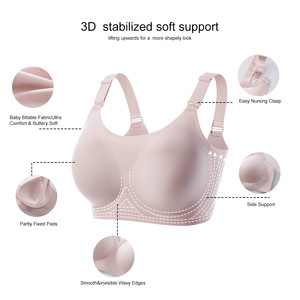 Usine En Gros Coton Push up Maman Lingerie Sans Couture Post-partum Anti-affaissement Gratuit Grand Soutien-Gorge De Maternité Soutien-Gorge D'allaitement pour les Femmes - Product Image 3