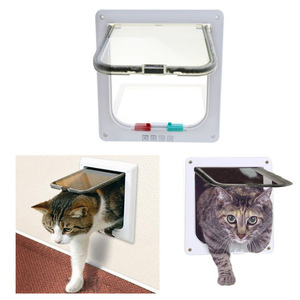 Pet Supply Pet Door Porte pour chien Porte à rabat pour chat avec verrouillage bidirectionnel - Product Image 3