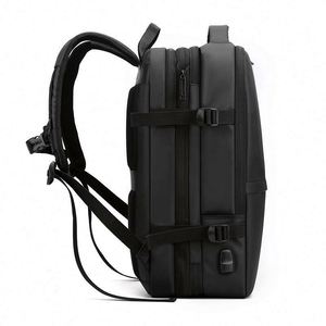 Sac à dos de voyage grande capacité extensible avec chargement USB antivol intelligent pour ordinateur portable, sac à dos professionnel - Product Image 3