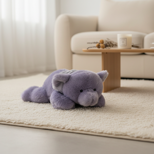 Peluche a Forma di Elefante Viola Personalizzato all'Ingrosso, Giocattoli Portatili per Bambini, Piccoli Peluche come Regali - Product Image 2