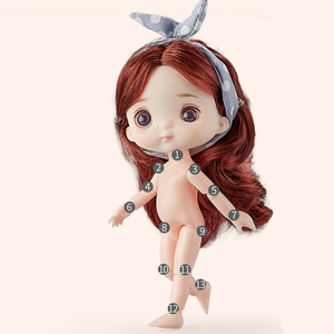 Bjd Mini 16Cm Búp Bê 13 Di Chuyển Khớp 1/8 Đa-Màu Nhãn Cầu Búp Bê Và Quần Áo Có Thể Ăn Mặc Cô Gái Tự Làm Đồ Chơi Quà Tặng Sinh Nhật - Product Image 6