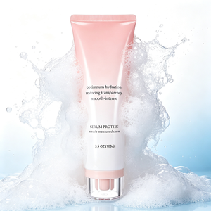 Limpiador Facial con Proteína de Suero, Hidratante, Espuma Suave, Limpiador Facial Hidratante para Todo Tipo de Piel, Uso Diario, 100g - Product Image 1