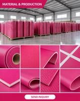 Échantillon Gratuit Tapis de Tennis de Table Moderne Antidérapant Autocollant Facile à Installer Ignifuge Revêtement de Sol Vinyle avec Design Graphique