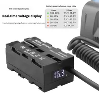 D-TAP NP-F550/970 moniteur de batterie factice double face sans fil lumière LED Transmission vidéo V-Mount alimentation accessoires de caméra