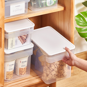 Organizador de alimentos, organizador de refrigerador de plástico apilable para despensa, tipo de tienda de plástico - Product Image 2