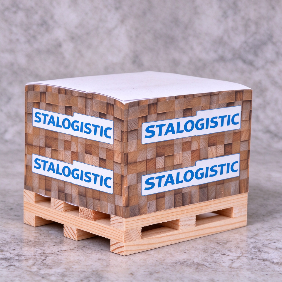 Custom STRON Logo Pallet Box Sticky Note Cube, Logistics Shaped Memo ...