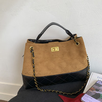 Sac fourre-tout décontracté et élégant pour femme, grande capacité, bandoulière, en PU, forme tonneau, usage quotidien, vente en gros