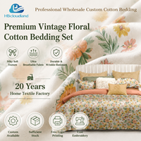 Cloudland OEKO-TEX Standard 100 BSCI Audited 300TC Durable Colorfast Eco-Friendly Organic Customizable Plant Printed Sets