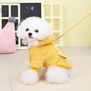 Vêtements pour chien en coton, vêtements pour animaux de compagnie en velours et velours côtelé, <span class=keywords><strong>pull</strong></span> à deux pattes en coton pour l'hiver - Product Image 3