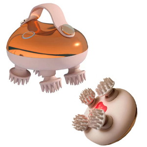 Nuevo OEM inalámbrico infrarrojo calor inteligente eléctrico <span class=keywords><strong>Manual</strong></span> Mini masajeador de cabeza cuero cabelludo estrés máquina de relajación para el crecimiento del cabello - Product Image 1