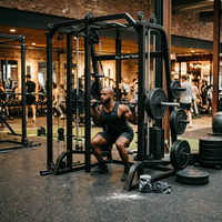 OEM Machine Smith Commerciale Tout-en-un en Acier, Rack à Squat Multifonctionnel et Power Rack avec Système de Contrepoids