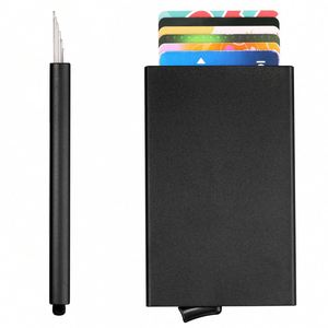 Casekey Upgraded Automatic Popup Metal Card Holder Business Credit ID <b>Wallet</b> for Men with <b>RFID</b> & NFC Blocking - Product Image 1