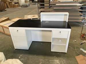 Mostrador <span class=keywords><strong>de</strong></span> efectivo <span class=keywords><strong>de</strong></span> salón moderno con muebles <span class=keywords><strong>de</strong></span> salón <span class=keywords><strong>de</strong></span> belleza Led, mostrador <span class=keywords><strong>de</strong></span> recepción, Mostrador <span class=keywords><strong>de</strong></span> peluquería - Product Image 4