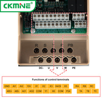 CKMINE 5.5kW 7.5HP VFD 3 Phases 380V Variateur de Fréquence Contrôle Vectoriel Sans Capteur SVC AC Drive pour l'Automatisation Industrielle