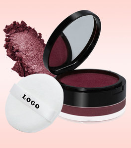 Etiqueta privada vegana caliente personaliza tu propio logotipo buena calidad maquillaje impermeable cosmético suelto <span class=keywords><strong>iluminador</strong></span> en polvo - Product Image 2