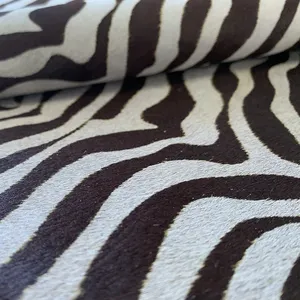 Authentic/genuine Cowhide Material Zebra Pattern Rug Real Cow Leather For Shoes Making