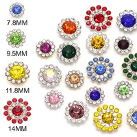 Diamantes de imitación AB, garras planas de cristal, flor de cristal con garra de Metal, superventas