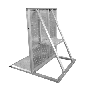 Barrière de scène de barricade de foule en alliage d'aluminium pliable portable pour le contrôle du trafic et la gestion des concerts - Product Image 1