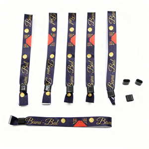 Nueva Llegada de Stock, Diseño Personalizado Gratuito, Pulsera de Tela de Poliéster Sublimada para el <span class=keywords><strong>Black</strong></span> <span class=keywords><strong>Friday</strong></span> o Fiestas de Boda - Product Image 3