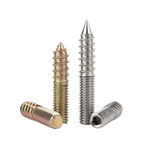 Vente chaude : goujons à double extrémité en acier au carbone zingué M6 M8 M10, pointe autotaraudeuse <span class=keywords><strong>pour</strong></span> l'<span class=keywords><strong>assemblage</strong></span> de meubles, de canapés et <span class=keywords><strong>d</strong></span>'escaliers - Product Image 3